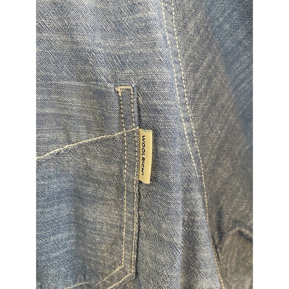 Men's Woolrich Cotton Short Sleeve Button Down Shirt Size Extra Extra Large XXL - Picture 3 of 4